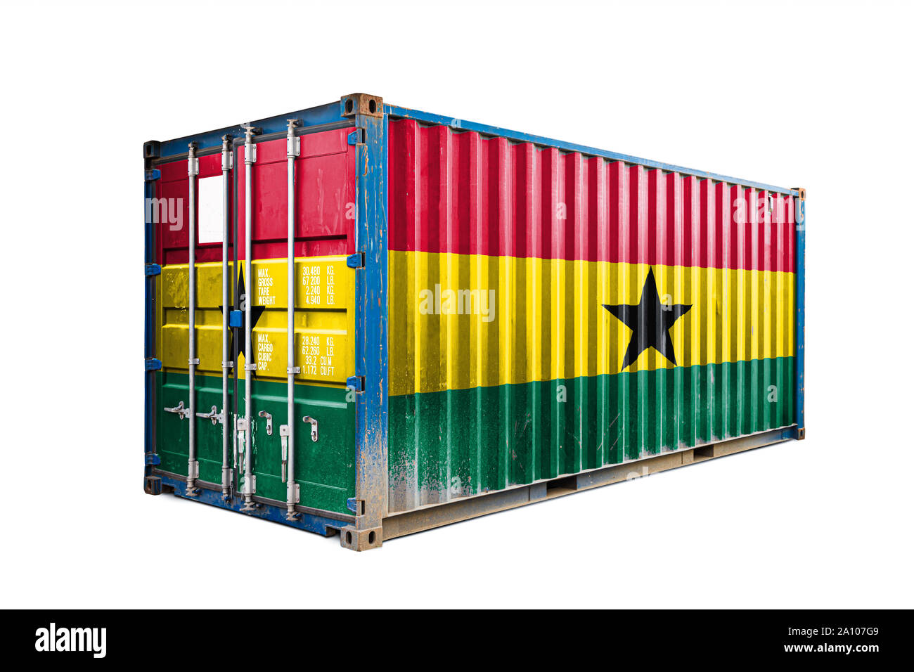 The concept of Ghana exportimport, container transporting and national