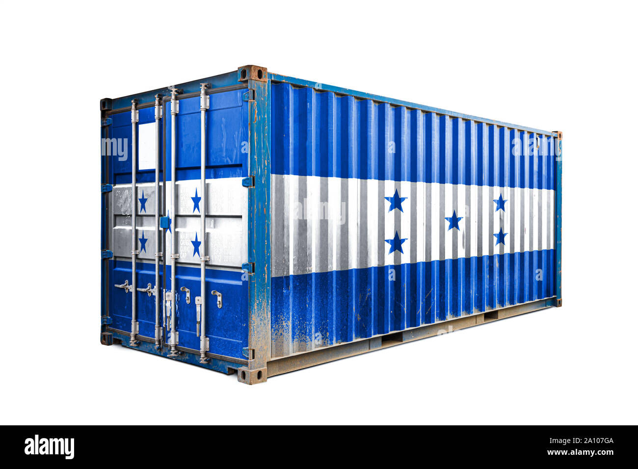 Container Hn The concept of Honduras export-import, container transporting and ...