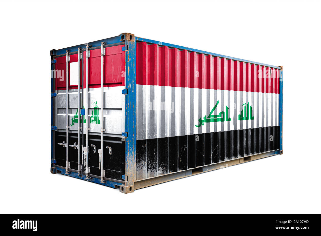 Irak Turkey Container Storage The concept of Irak export-import, container transporting and national ...