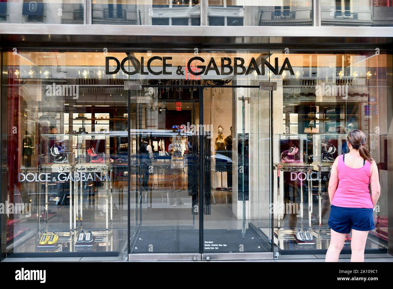 Dolce & Gabbana store NYC, USA Stock Photo Alamy