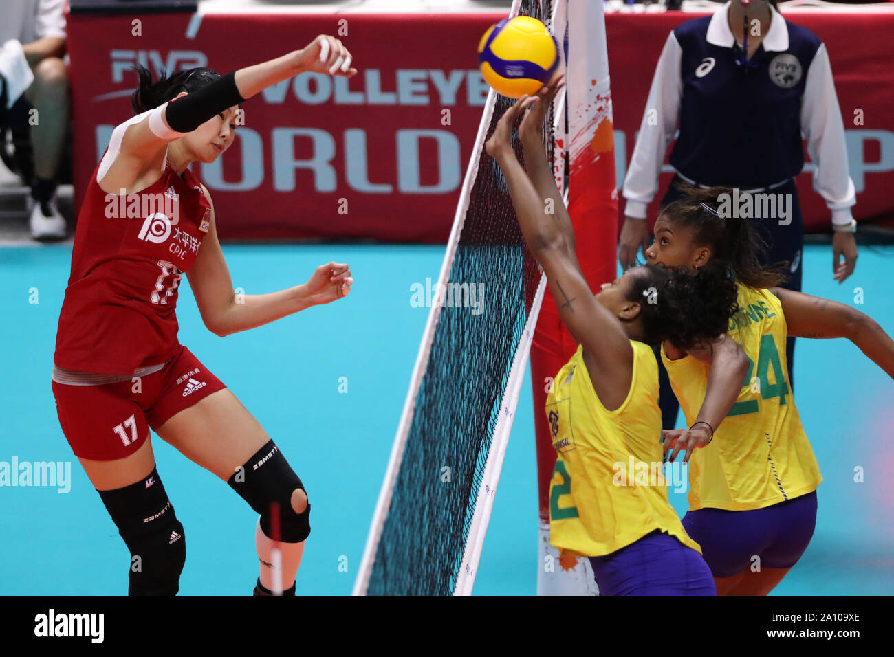 Sapporo, Japan. 22nd Sep, 2019. Ni Yan (CHN) Volleyball 2019 FIVB Volleyball Women's World Cup