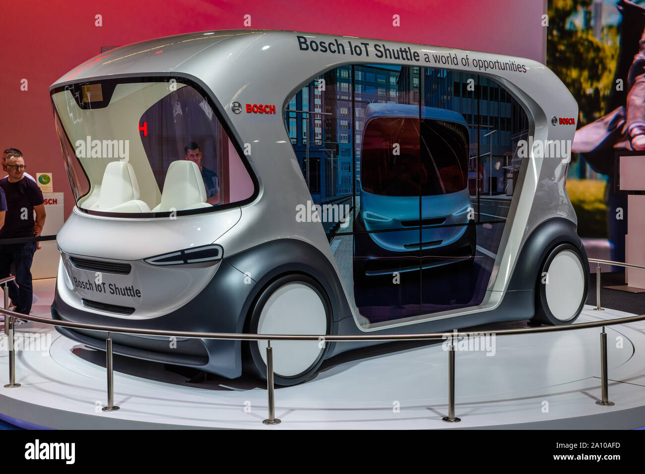 Frankfurt Germany Sept 2019 Silver Black Bosch Shuttle Iot