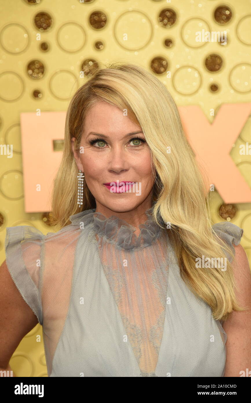 September 22, 2019, Los Angeles, California, USA: CHRISTINA APPLEGATE during arrivals for the Primetime Emmy Awards, at the Microsoft Theater. (Credit Image: © Kathy Hutchins/ZUMA Wire) Stock Photo