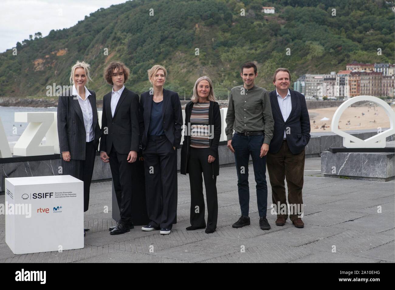 San Sebastian, Spain. 22nd Sept, 2019. Das Vorspiel/The Audition, Ina Weisse, Nina Hoss, Ilja Monti, Felix Von Boehm, Judith Kaufmann, 67th San Sebastian Internacional Film Festival at Kursaal in San Sebastian, Spain. (Photo by Frank Lovicario) Credit: CORDON PRESS/Alamy Live News Stock Photo