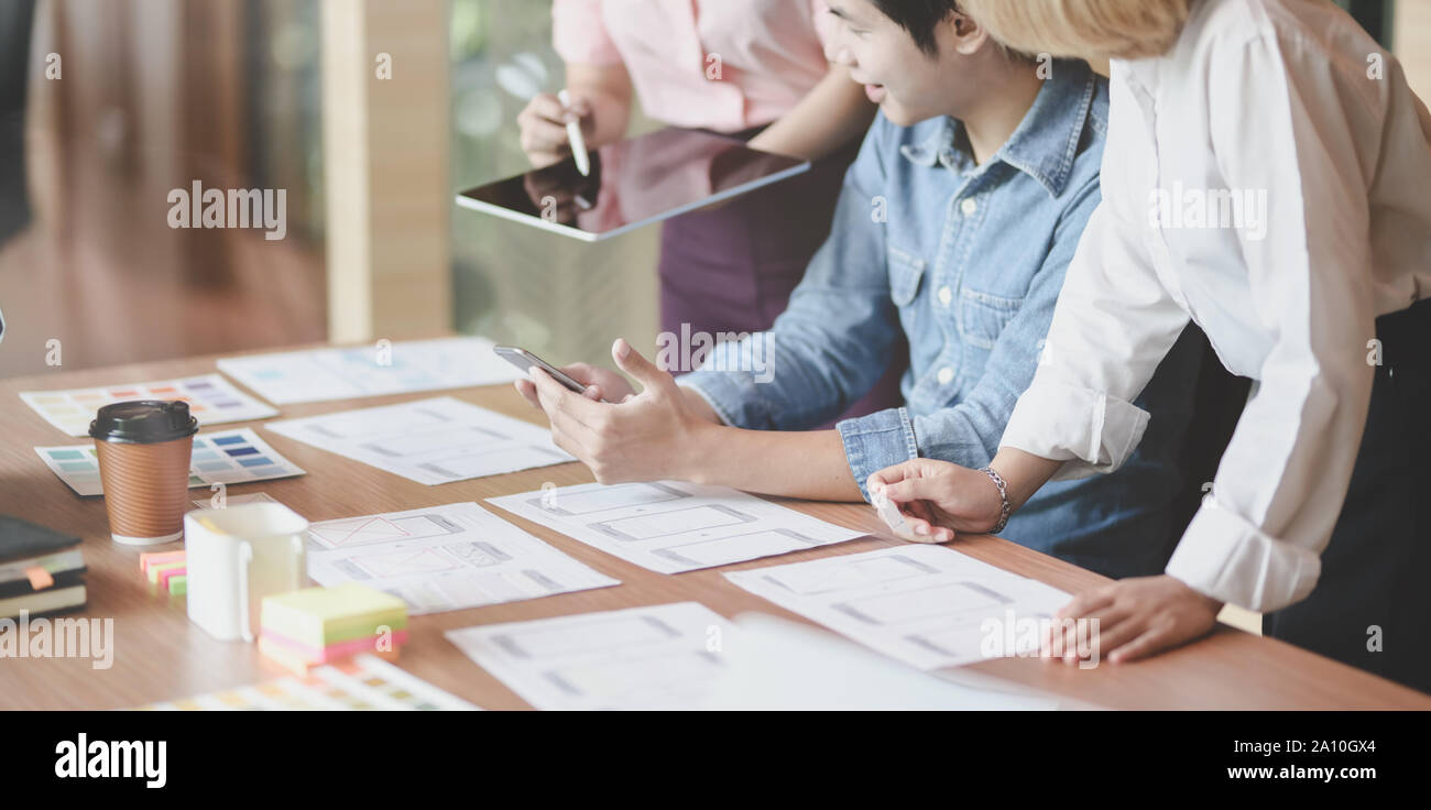 Team ux developer ui designer hi-res stock photography and images - Alamy