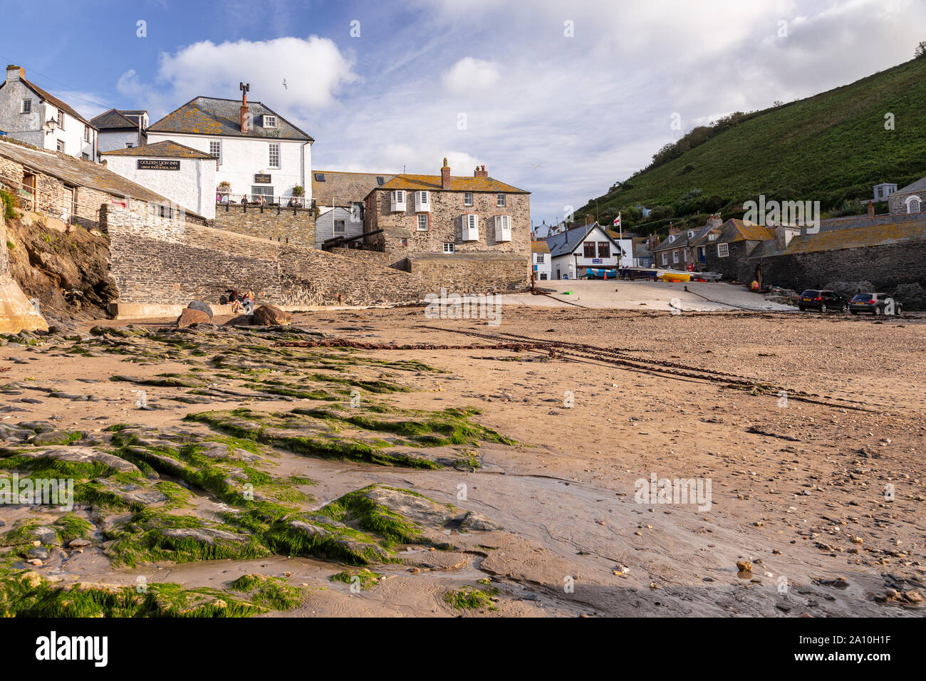 The old harbour at Port Isaac on the north Cornwall coast, England Stock Photo