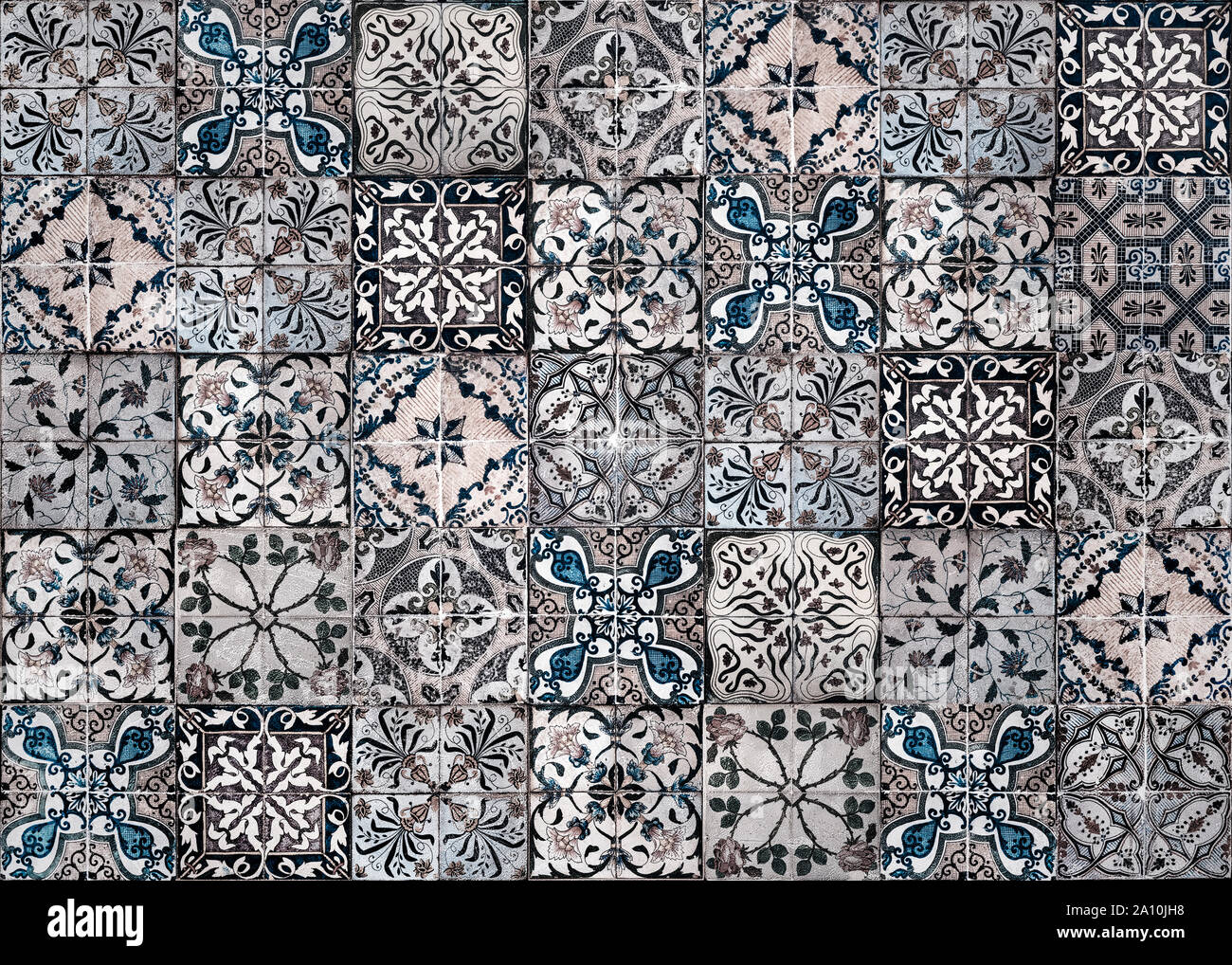 Tile Background Background of vintage ceramic tiles Stock Photo - Alamy