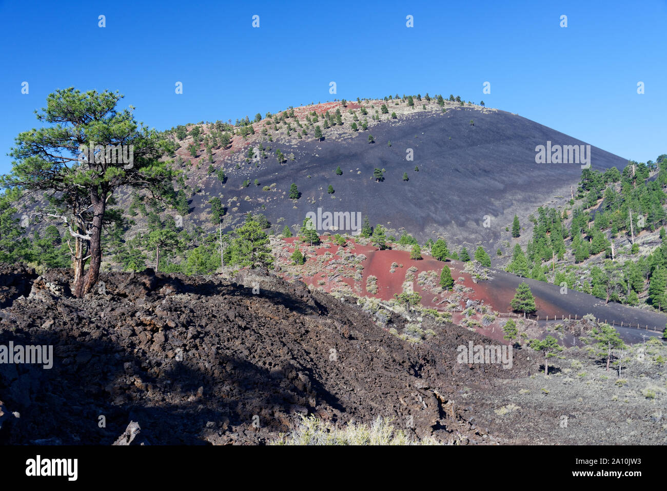 Sunset Crater, in Sunset Crater Volcano National Monument, Arizona Stock Photo
