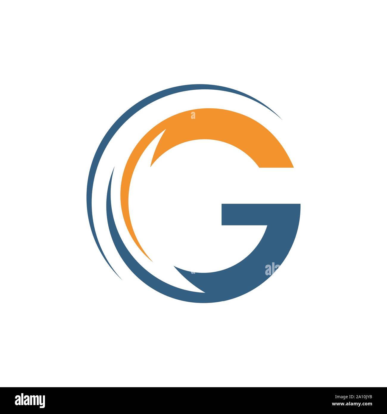 stylish G Letter logo design vector concept illustration Stock Vector