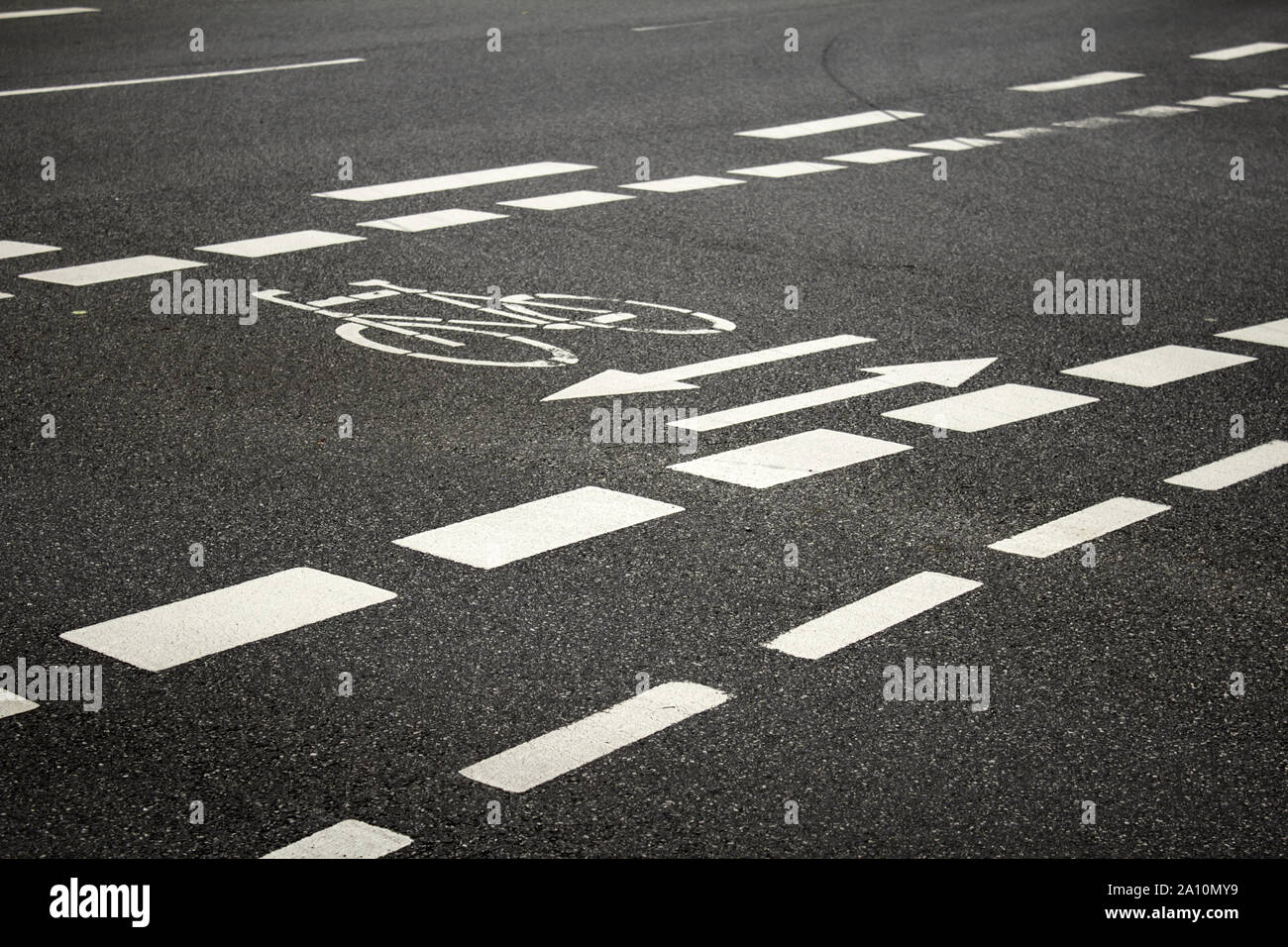 Bicycle parking symbol, transport detail for people, sport and health Stock Photo