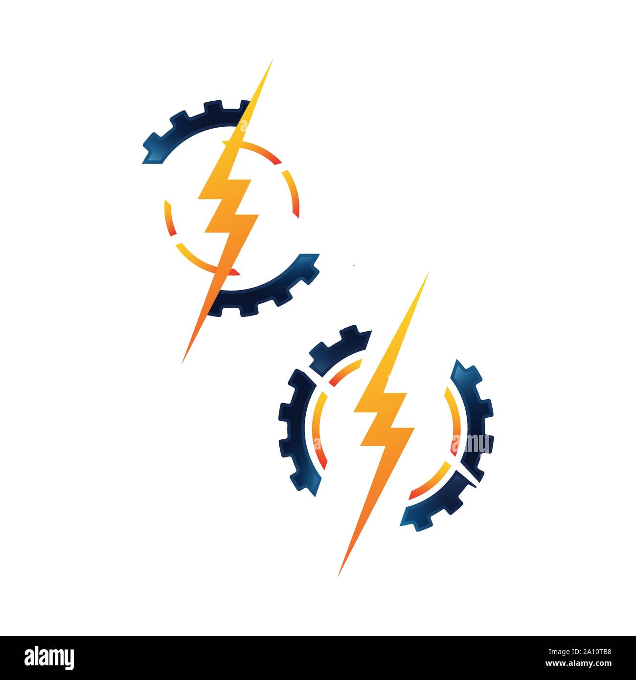 electric repair electrician logo design concept vector icon template