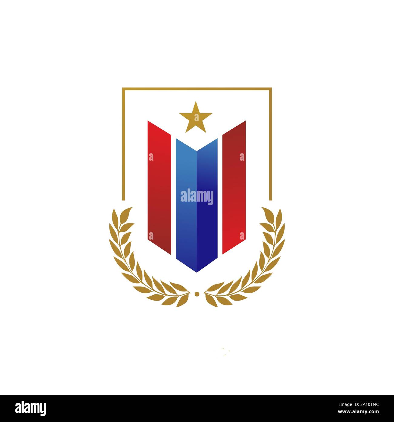 pride of patriotic logo design badge emblem elements vector icons Stock Vector