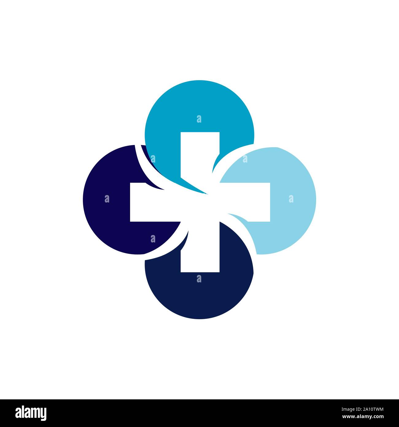 creative health care medical logo design logo vector template illustration Stock Vector