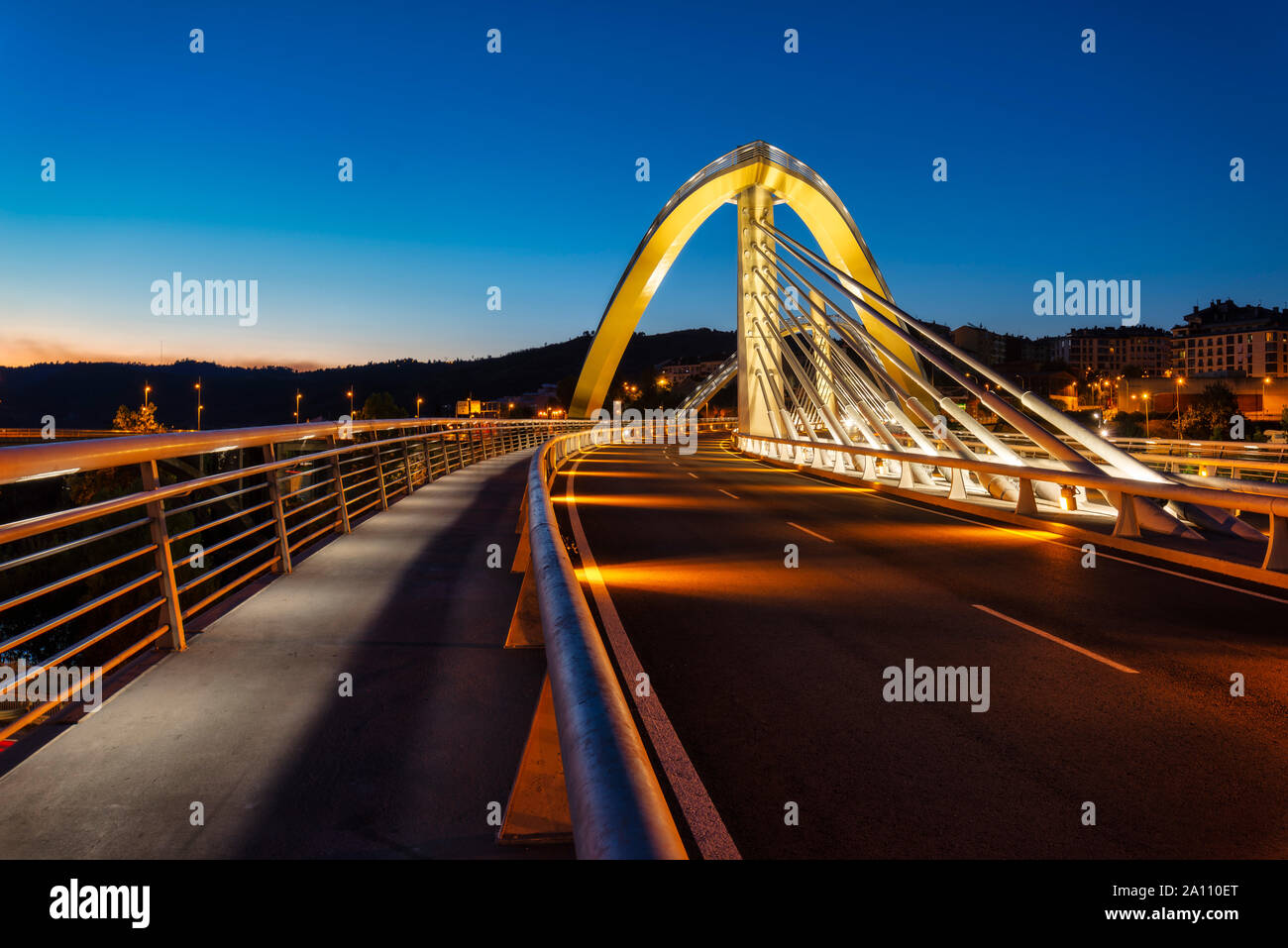 Milenio bridge in Ourense (Galicia - Spain) Stock Photo