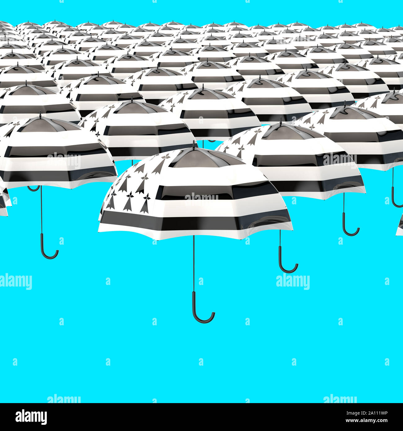 Umbrella concept 3D Illustration Stock Photo Alamy