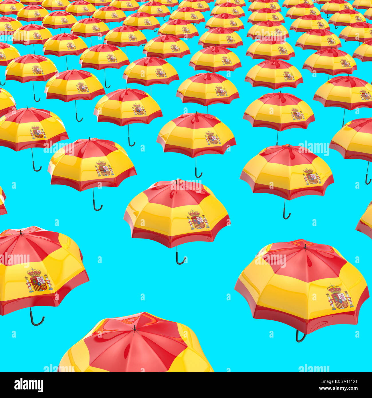 Umbrella concept 3D Illustration Stock Photo Alamy