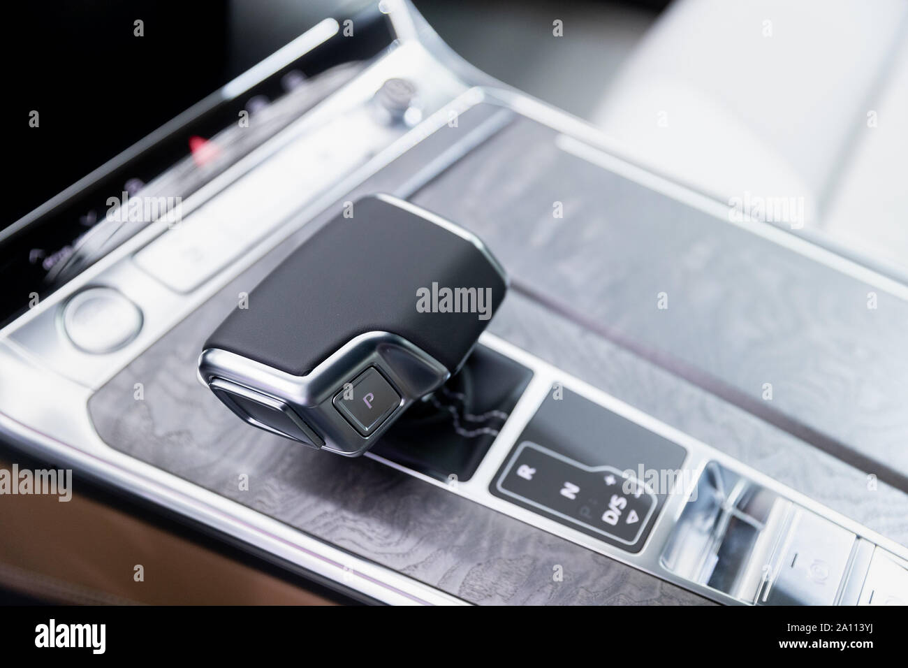 Luxury car, automatic transmission. Business class auto Stock Photo Alamy