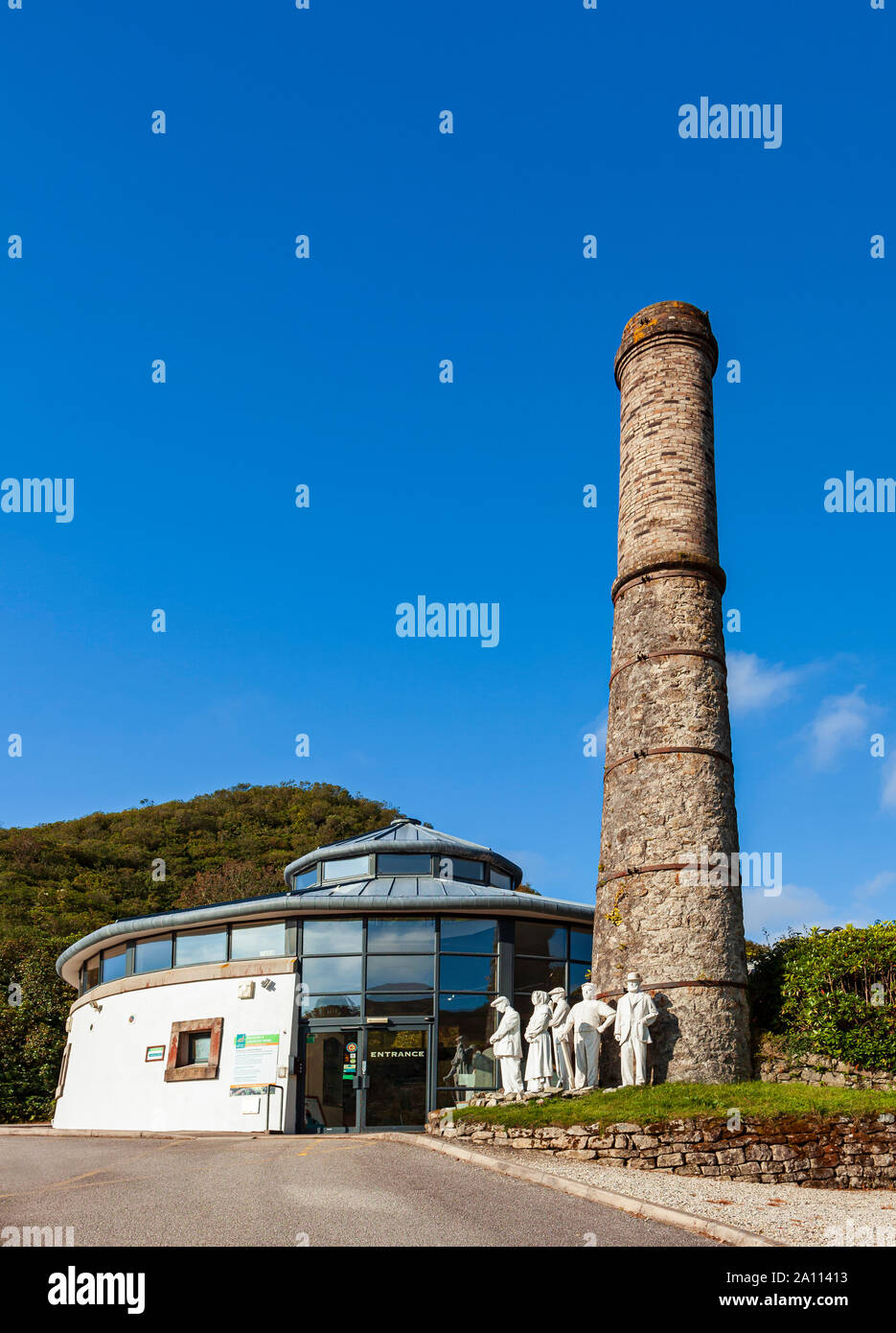 Wheal Martyn china clay Heritage centre, St Austell, Cornwall, UK. Stock Photo
