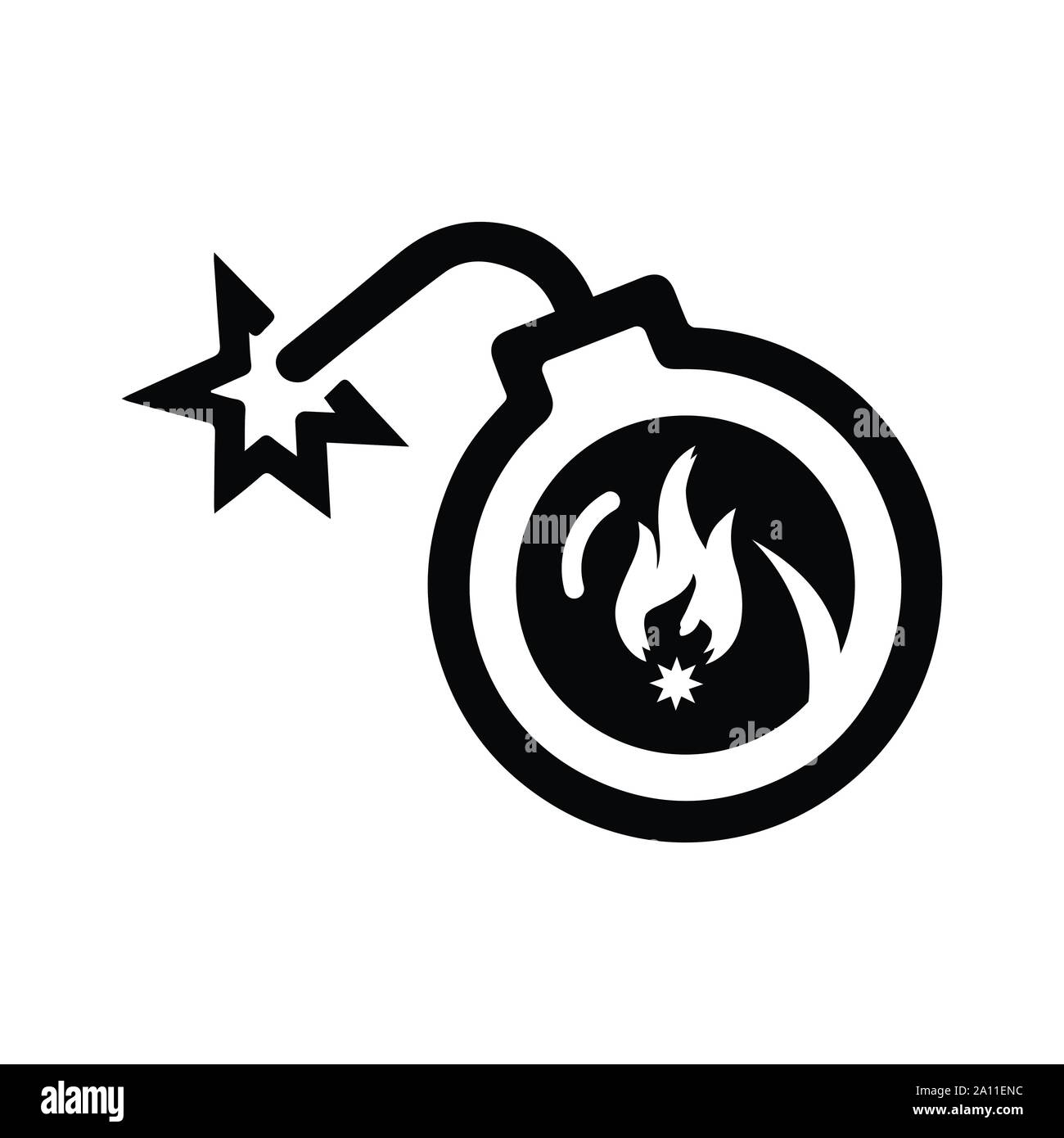 Bomb, attack, exploding, dynamite, TNT icon. Well organized and fully editable Vector. Stock Vector
