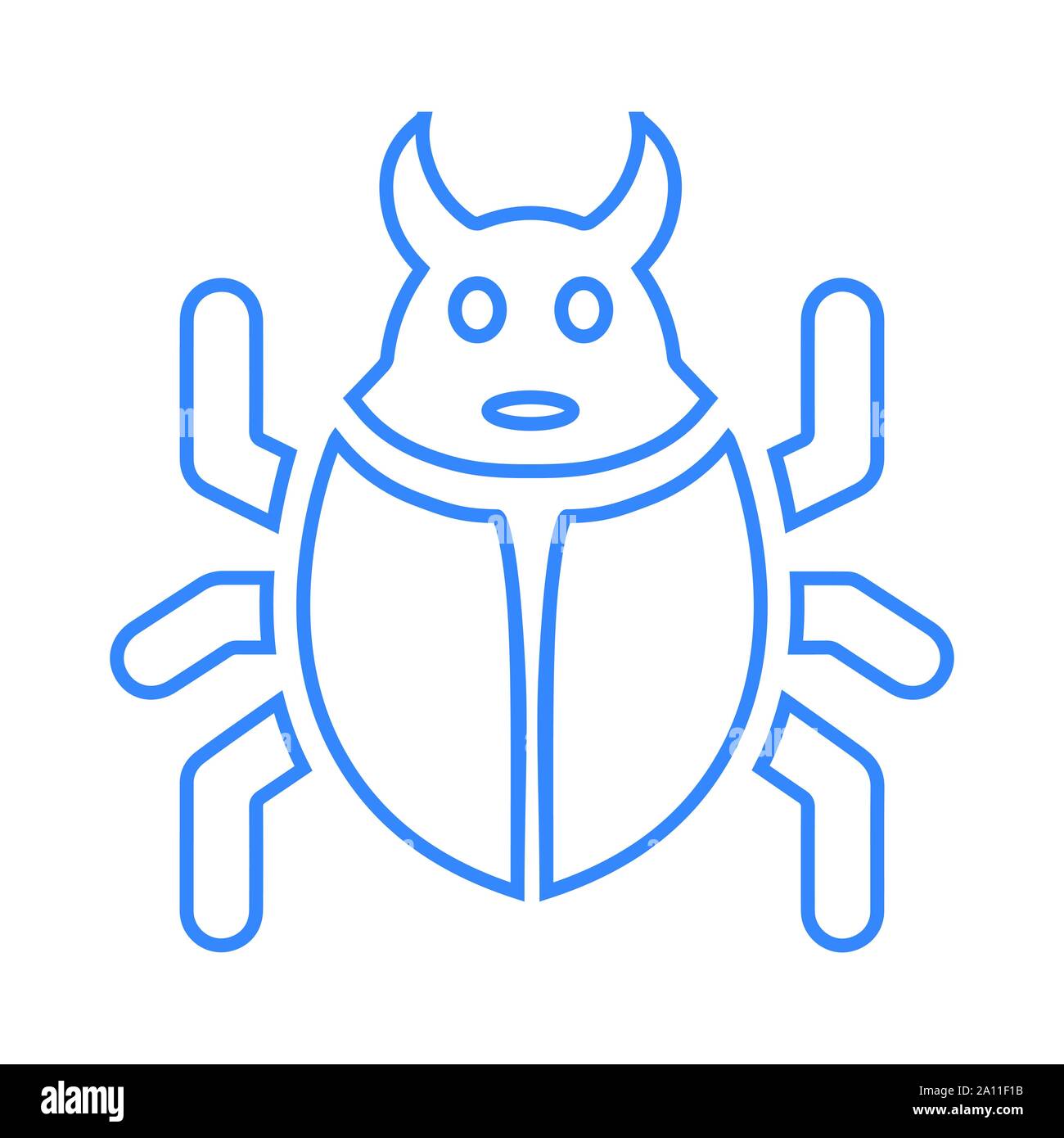 Beautiful design and fully editable Bug, fixing, repair, reparation, weak side, lapsus icon for commercial, print media, web or any type of design pro Stock Vector