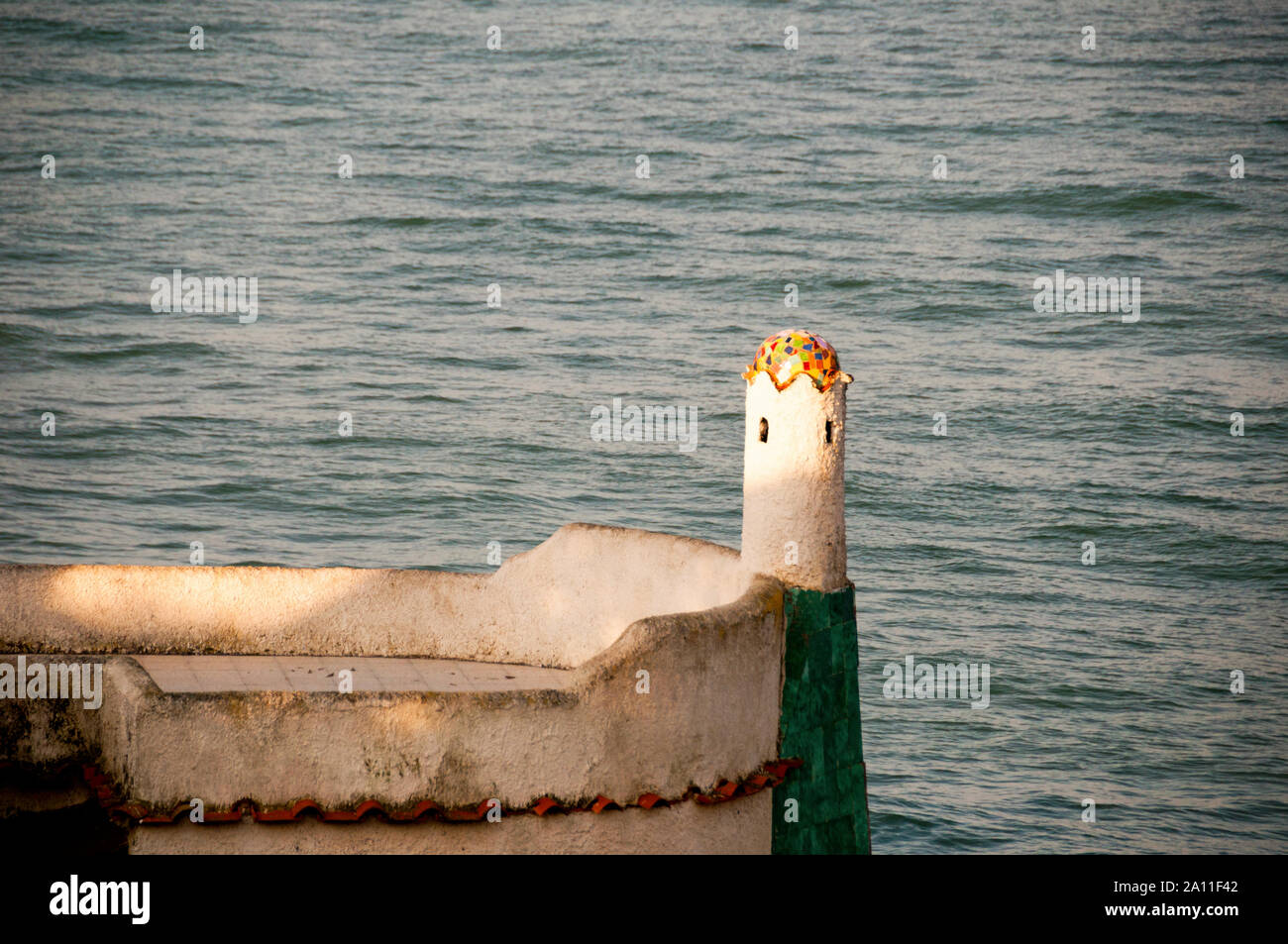 Sea side in Anzio, Italy Stock Photo