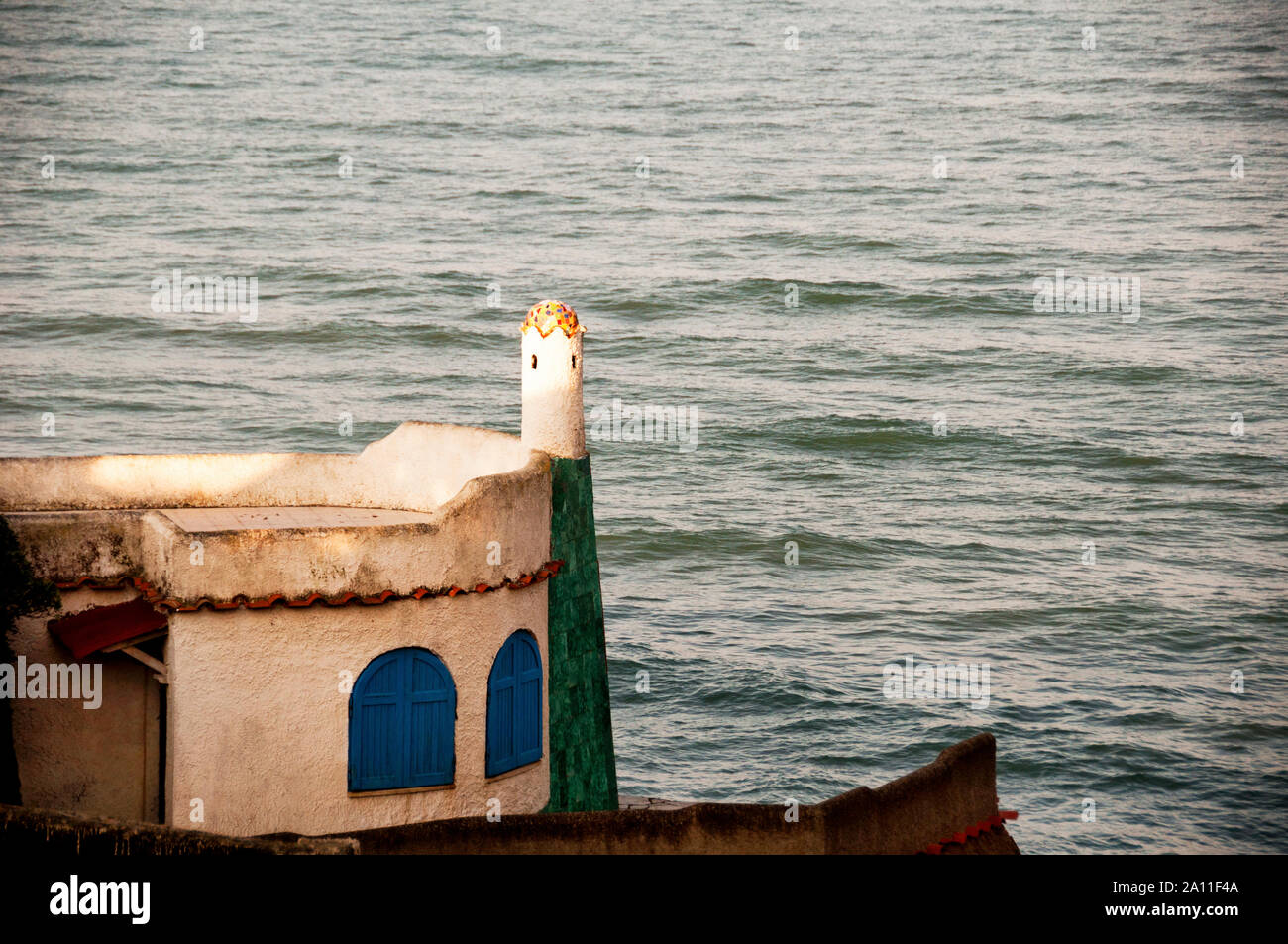 The seaside in Anzio, Italy. Stock Photo