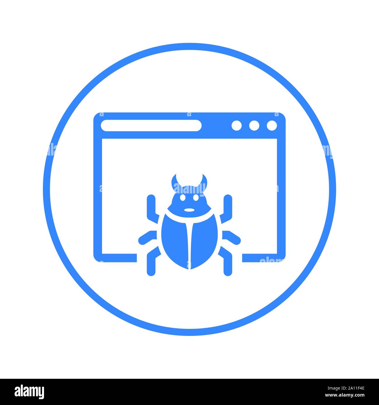 Beautiful design and fully editable Computer, Bug, fixing, repair, virus icon for commercial, print media, web or any type of design projects. Stock Vector