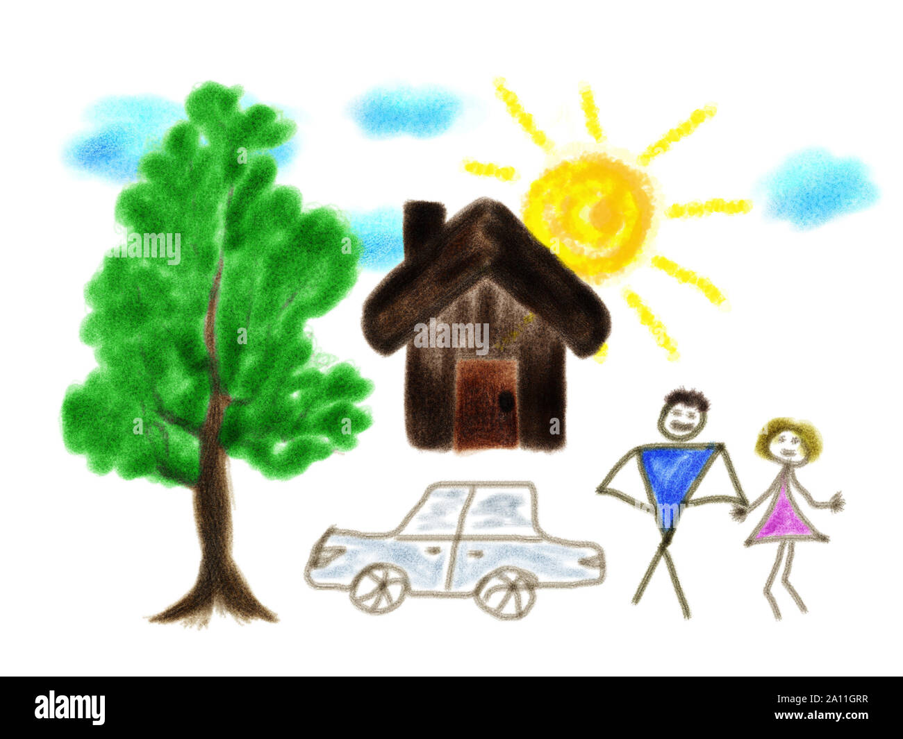 Aggregate 165+ tree and house drawing latest vietkidsiq.edu.vn