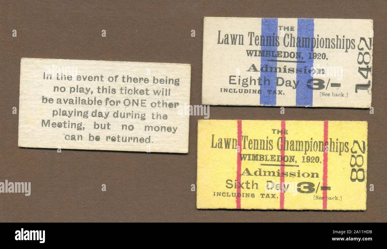 tennis tickets