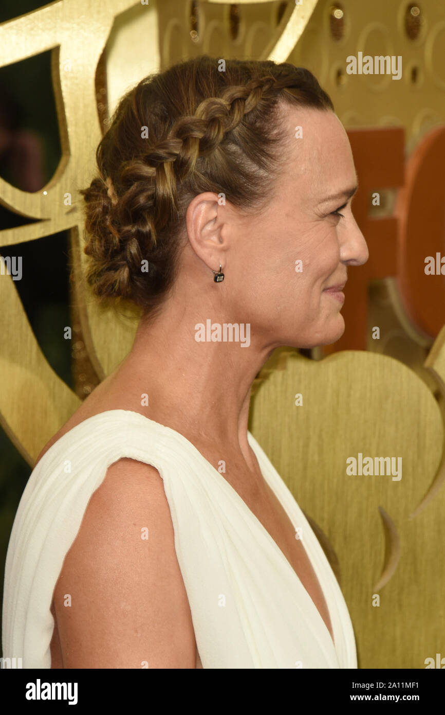 September 22, 2019, Los Angeles, CA, USA: LOS ANGELES - SEP 22: Robin Wright at the Primetime Emmy Awards - Arrivals at the Microsoft Theater on September 22, 2019 in Los Angeles, CA (Credit Image: © Kay Blake/ZUMA Wire) Stock Photo