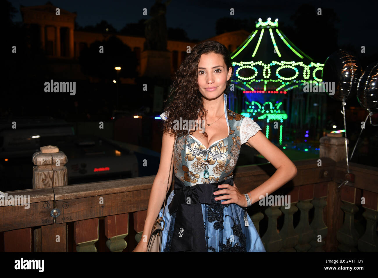 Munich, Germany. 22nd Sep, 2019. Oktoberfest 2019, The actress Nadine