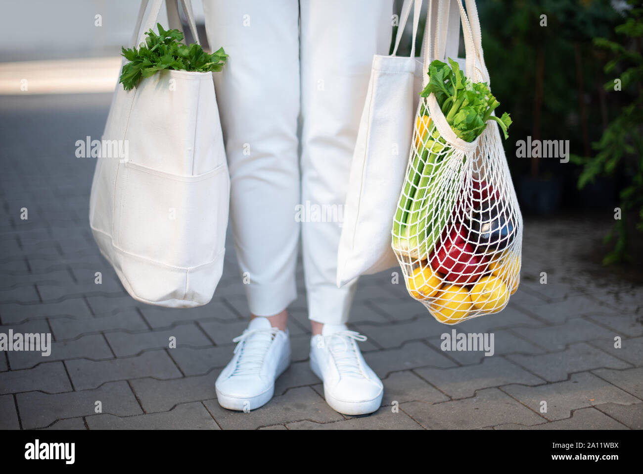 reusable mesh shopping bags