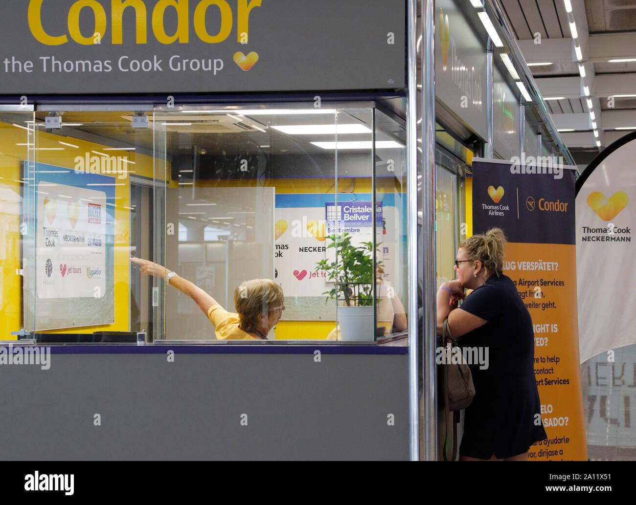 Palma Spain 23rd Sep 2019 A Passenger Is Standing At An