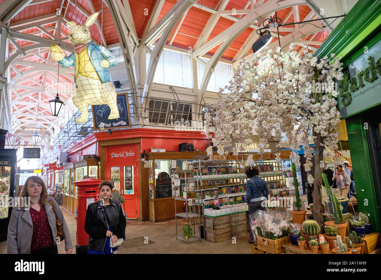 The Covered Market Oxford Alice in Wonderland Stock Photo - Alamy