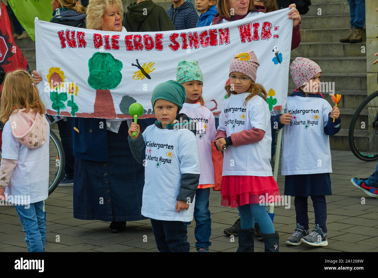 Braunschweig, Germany, September 20., 2019: Small children of a German