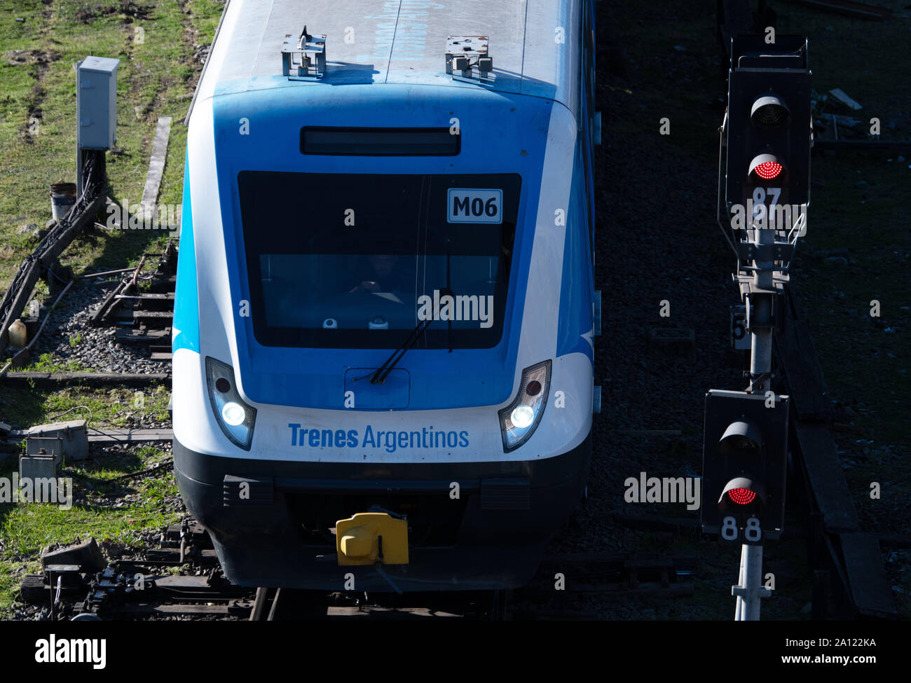 A train of the State iron company in Buenos Aires. usage worldwide