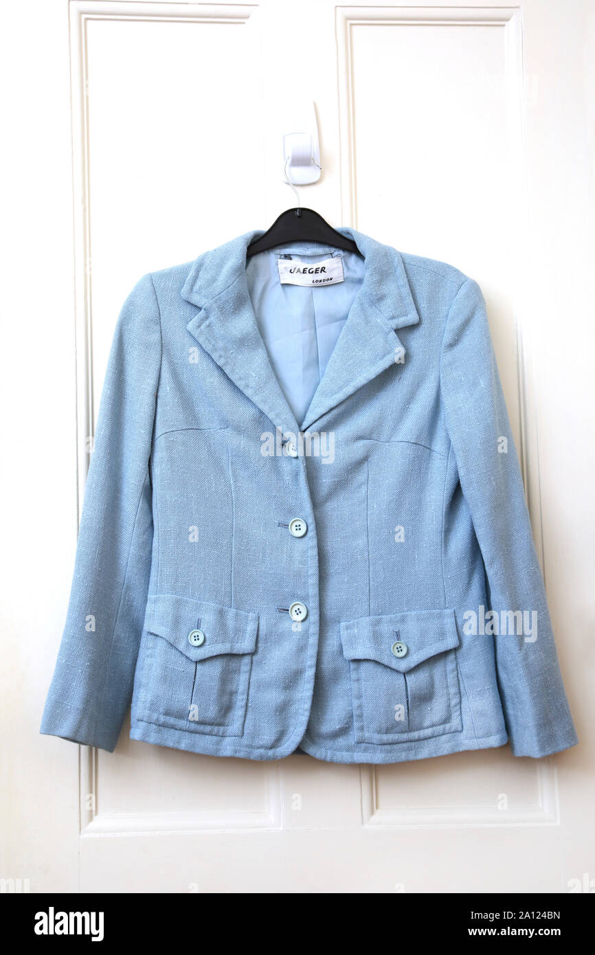 Pale blue jacket hi-res stock photography and images - Alamy