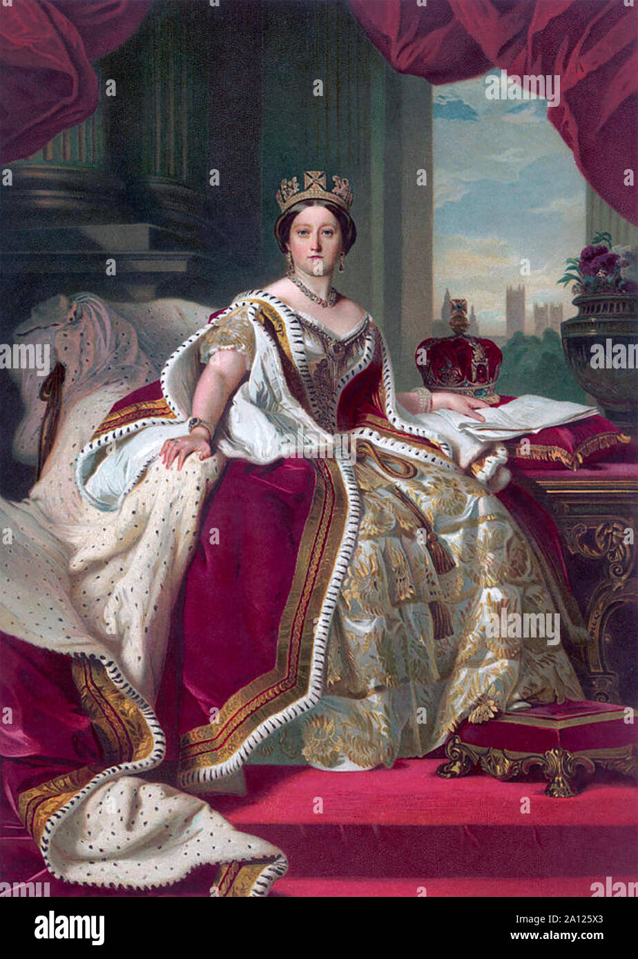 QUEEN VICTORIA (1819-1901) about 1845 Stock Photo