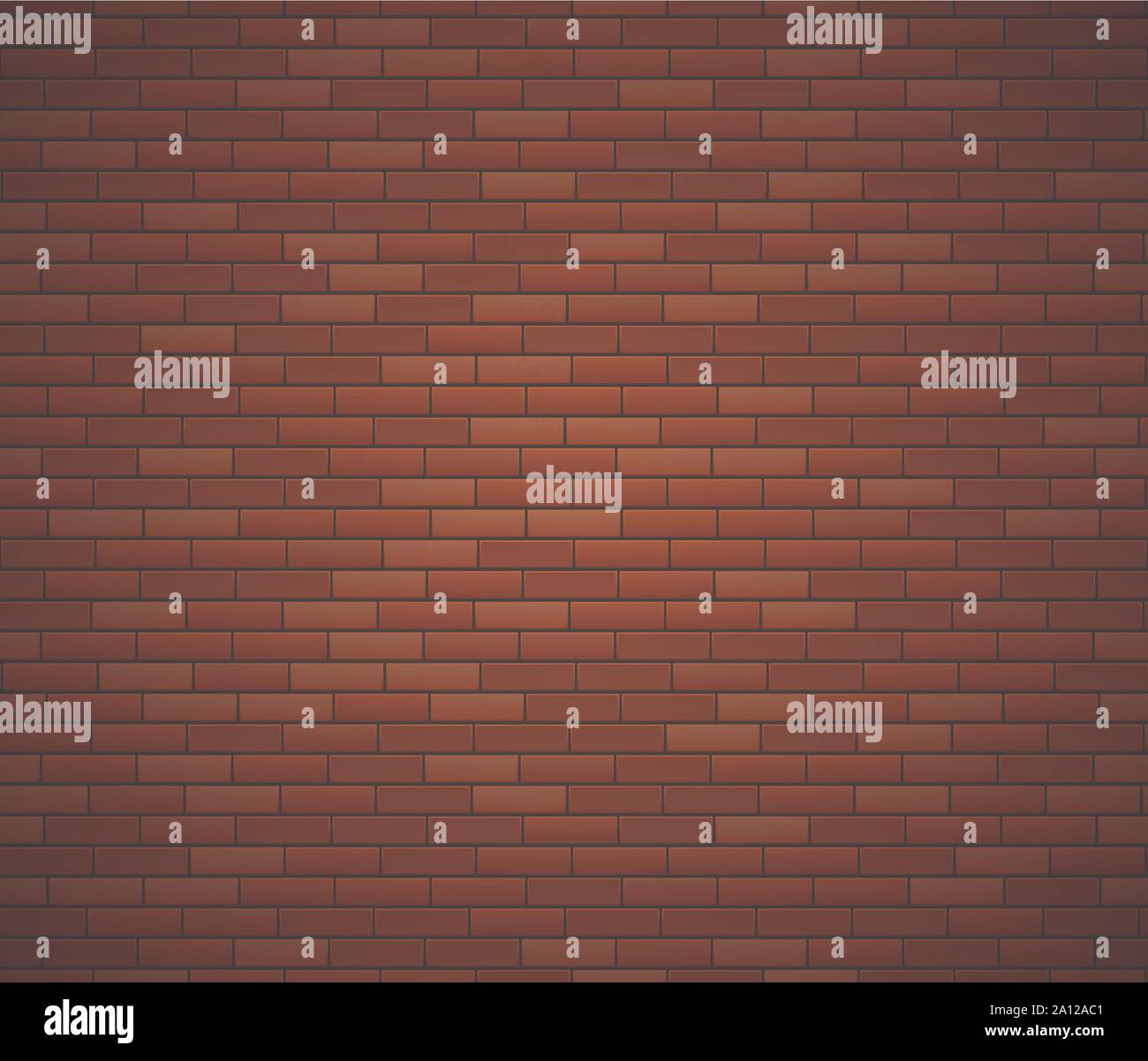 Empty Brick Wall Surface. Old Red Brick Wall Background. Urban Wall Texture. Vector Illustration Stock Vector