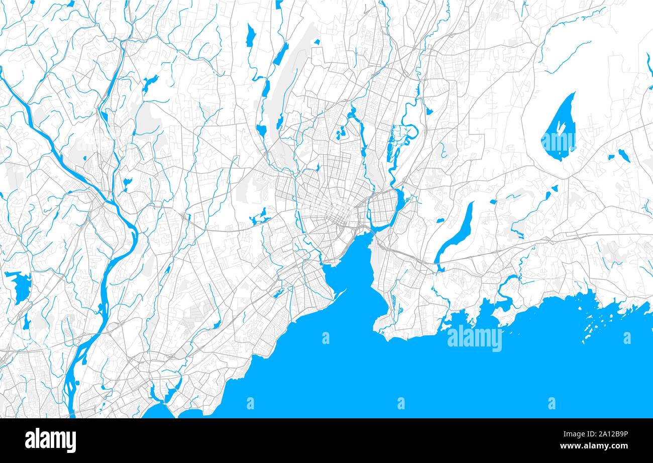 Rich detailed vector area map of - Rich Detailed Vector Area Map Of New Haven Connecticut Usa Map Template For Home Decor 2A12B9P