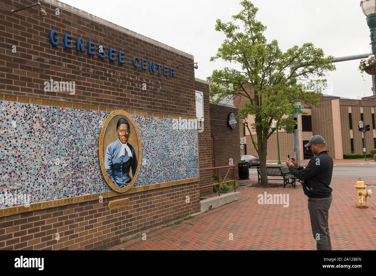 Harriet Tubman memorial mosaic Auburn NY Stock Photo Alamy