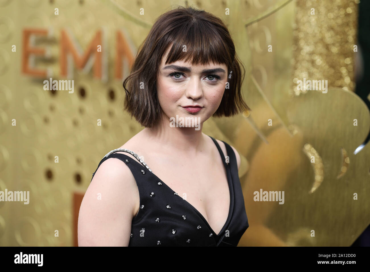 Los Angeles, United States. 22nd Sep, 2019. LOS ANGELES, CALIFORNIA, USA - SEPTEMBER 22: Maisie Williams arrives at the 71st Annual Primetime Emmy Awards held at Microsoft Theater L.A. Live on September 22, 2019 in Los Angeles, California, United States. (Photo by Xavier Collin/Image Press Agency) Credit: Image Press Agency/Alamy Live News Stock Photo
