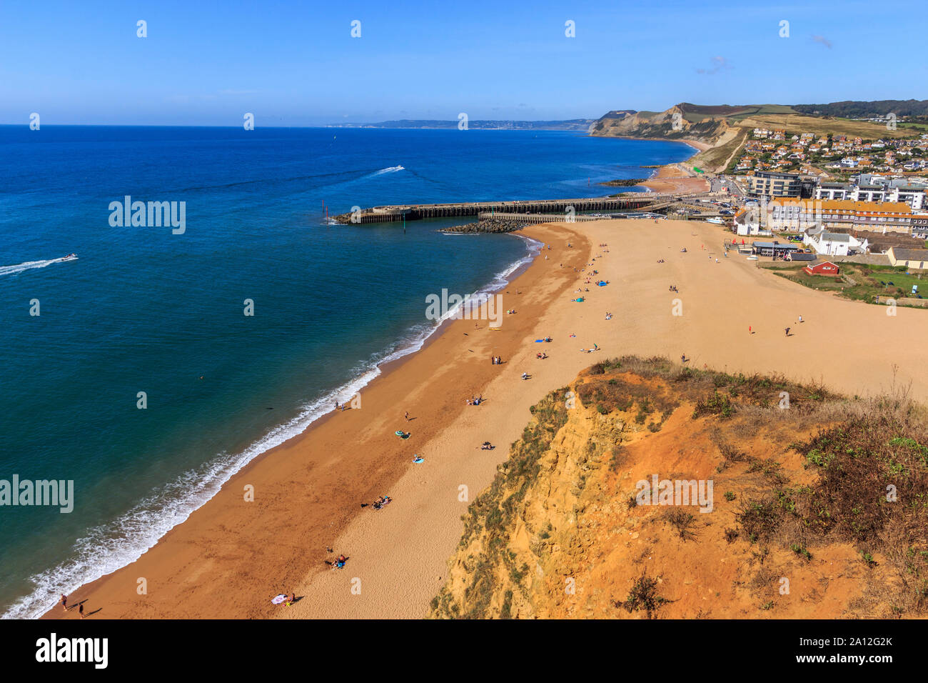 West Bay Coast Resort, Jurassic Coast, Crumbling Sandstone Cliffs ...