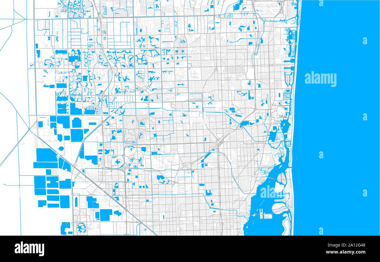 Rich detailed vector area map of - Rich Detailed Vector Area Map Of Miami Gardens Florida Usa Map Template For Home Decor 2A12G48