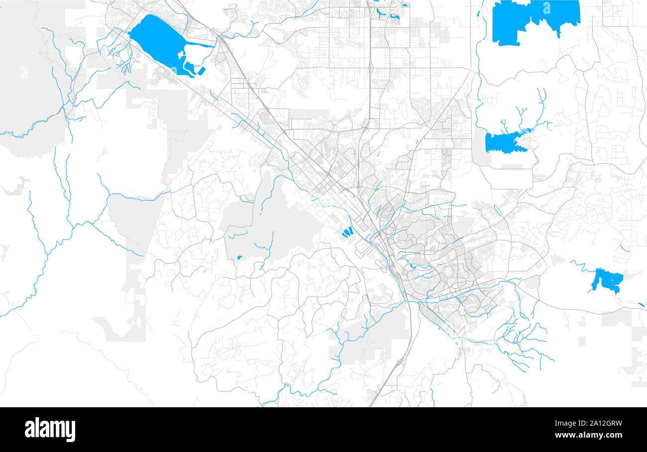 Rich detailed vector area map of - Rich Detailed Vector Area Map Of Murrieta California Usa Map Template For Home Decor 2A12GRW