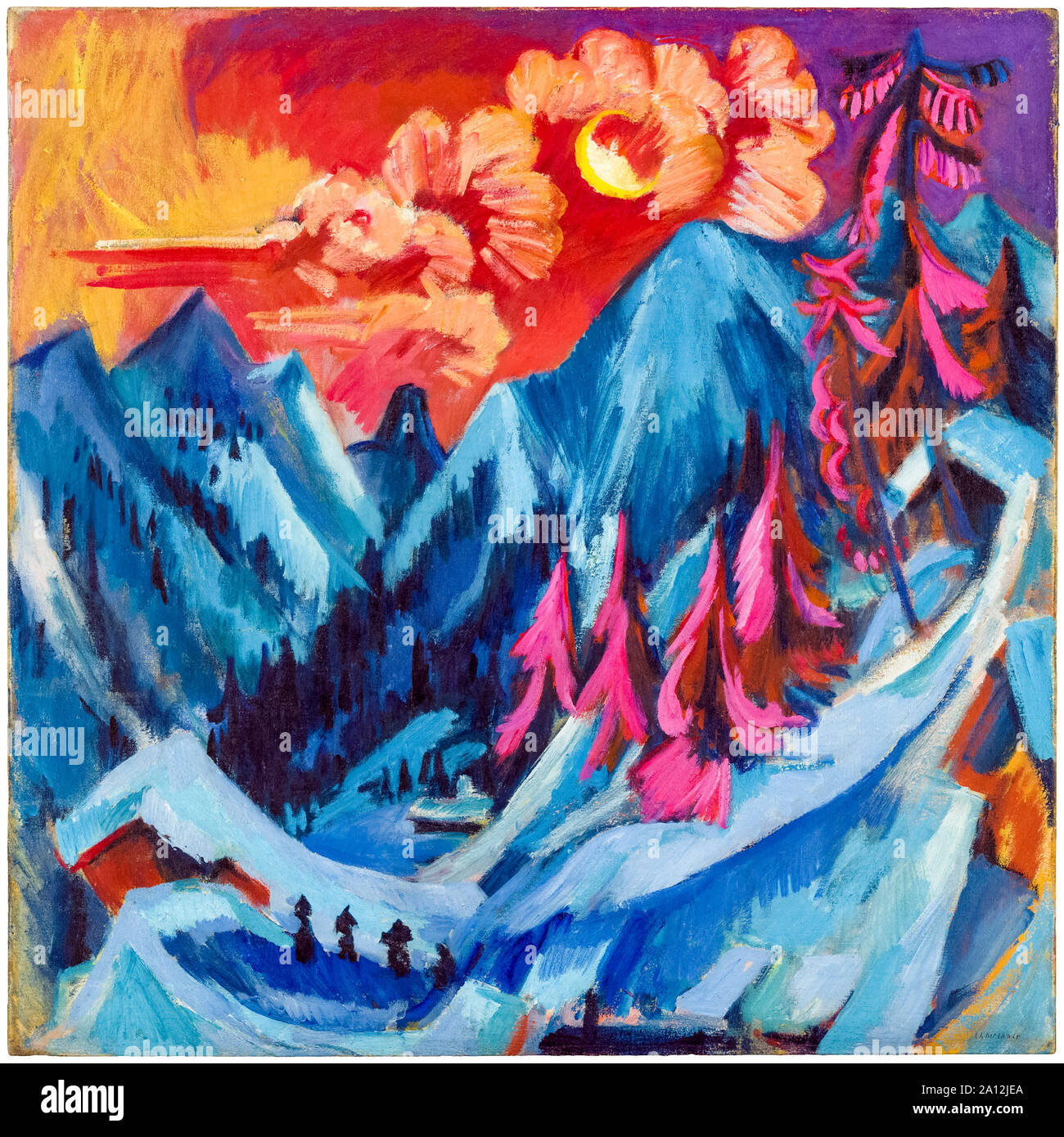 Ernst Ludwig Kirchner Winter Landscape In Moonlight Painting 1919 Stock Photo Alamy Ernst Ludwig Kirchner Winter Landscape In Moonlight Painting 1919 Stock Photo Alamy