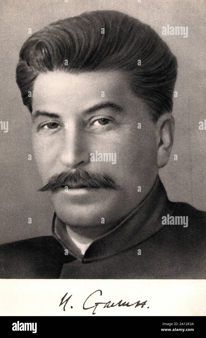Vintage photograph of Joseph stalin Stock Photo