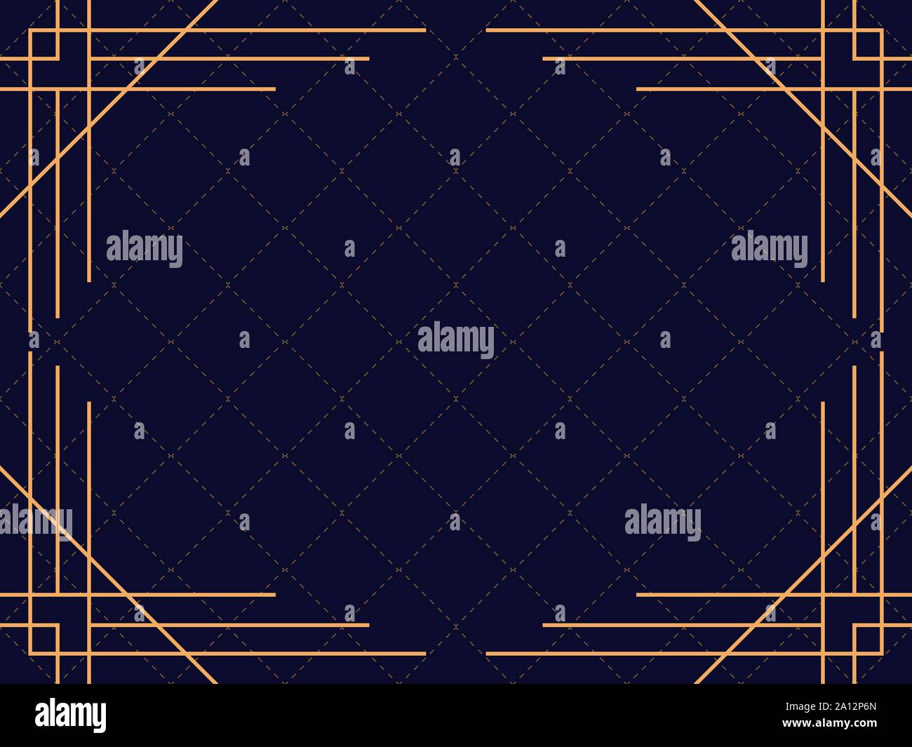 Art Deco Frame Vintage Linear Border Design A Template For Invitations Leaflets And Greeting Cards The Style Of The 19s And 1930s Vector Illust Stock Vector Image Art Alamy