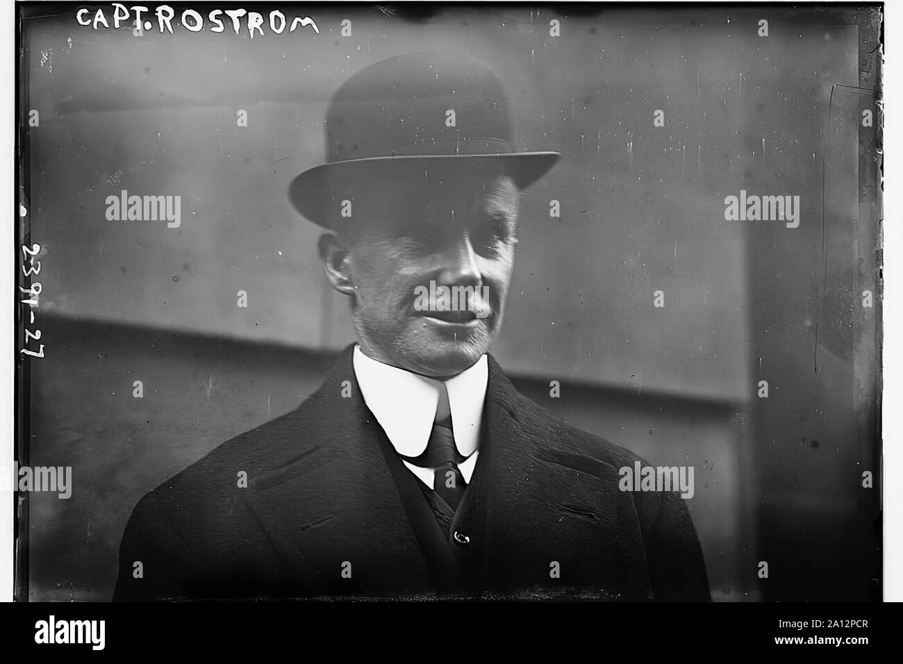 Portrait of Captain Arthur Henry Rostron Stock Photo