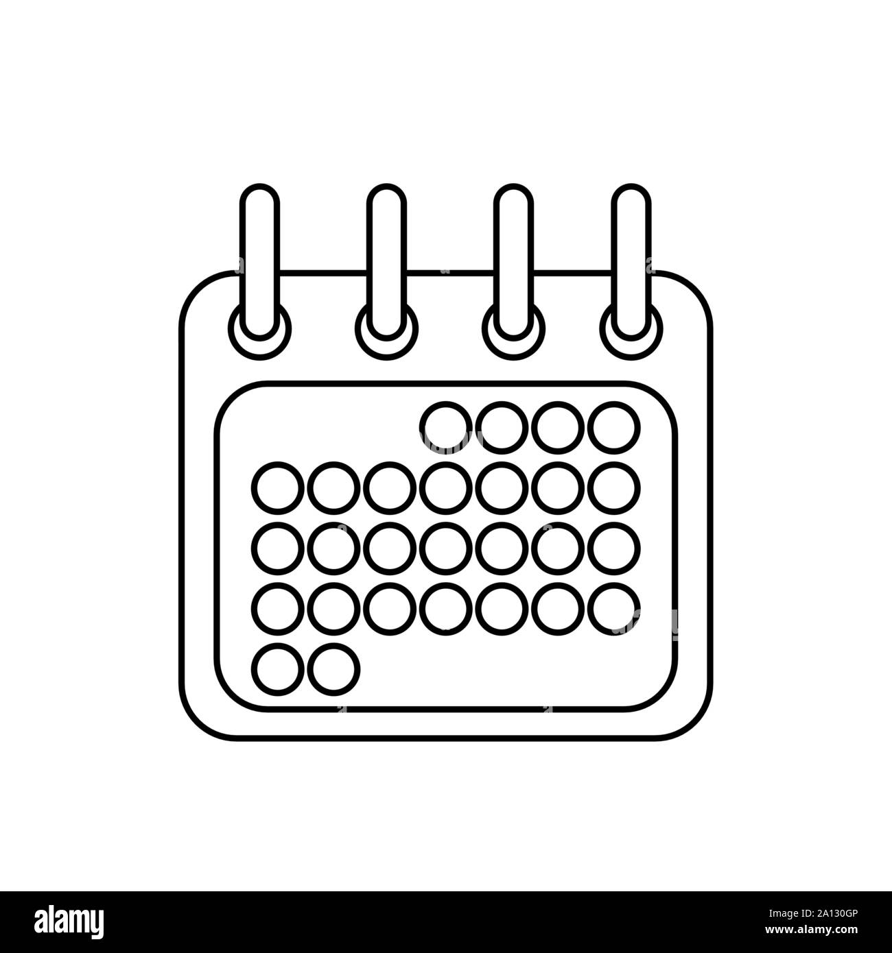 calndar template vector illustration Stock Vector Image &amp; Art - Alamy